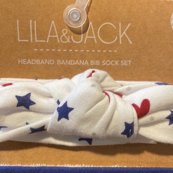 NWT Lila & Jack Headband Bandana Sock Set. 0-6 months 🇺🇸 - Picture 7 of 7